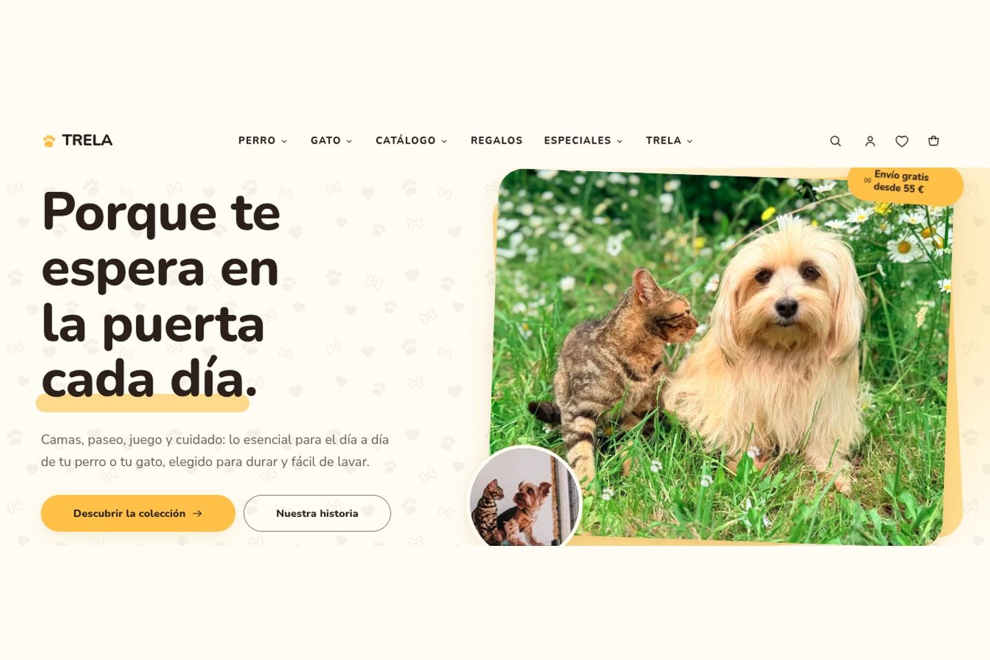 Aperçu du projet Trela Shop